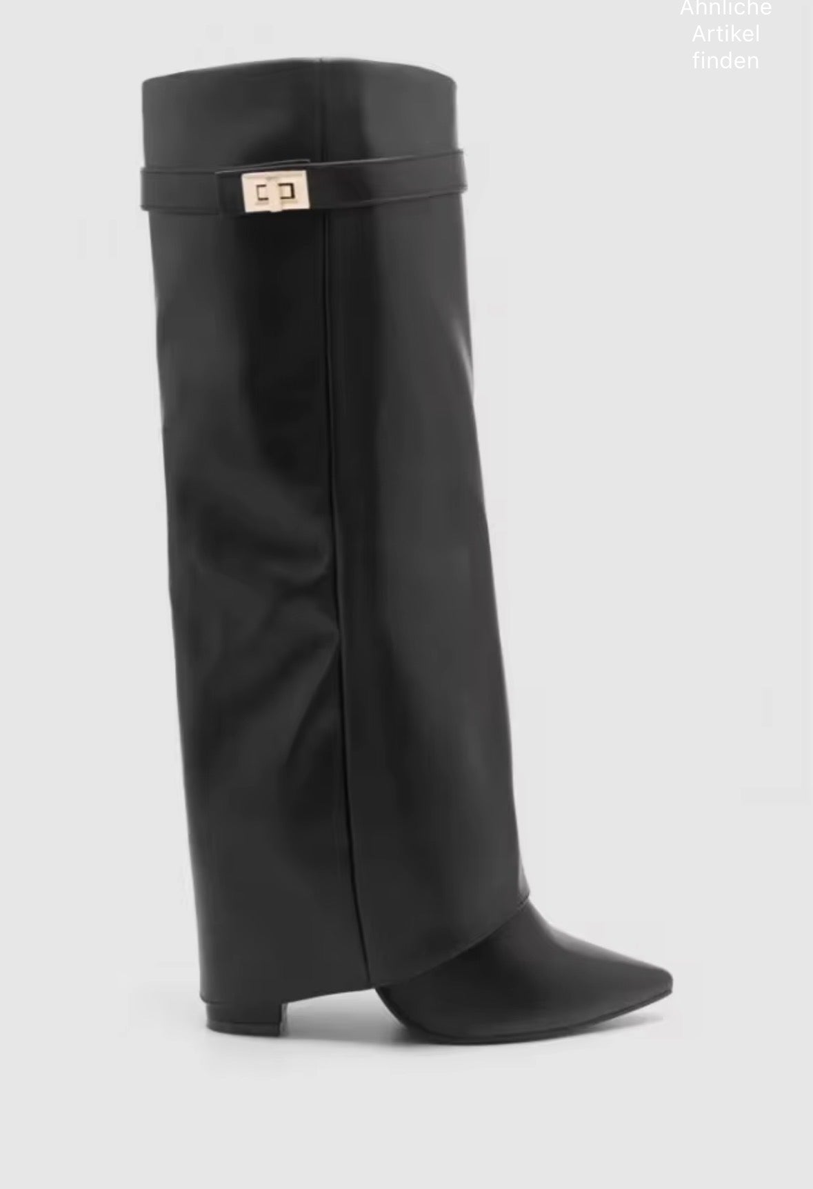 Suede Slouchy Fold Over Shark Boots