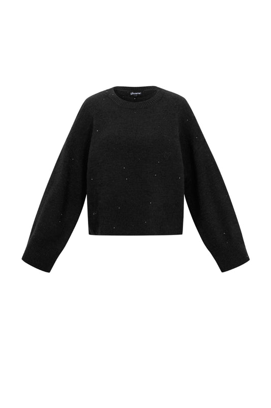 Glitzernder Strickpullover