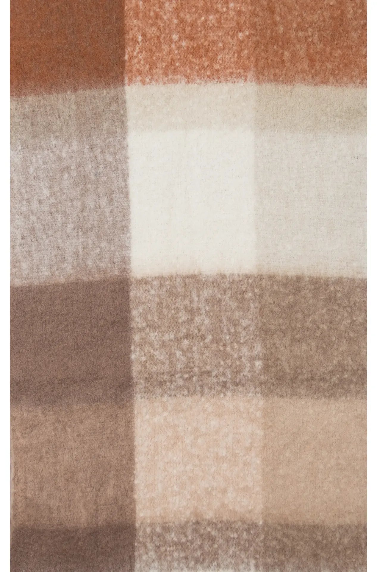 Cosy Check Schal – Weicher Strickschal in Braun, Schwarz & Khaki