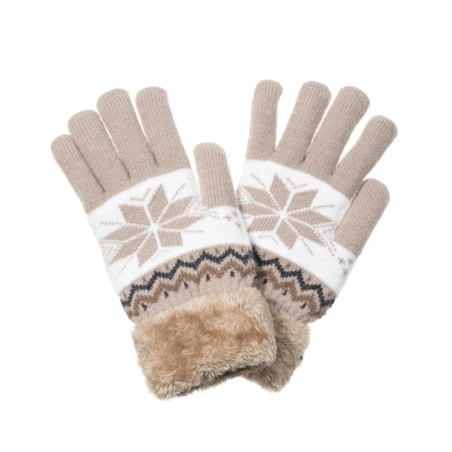 Stilvolle Norweger Strick-Handschuhe – Lunea Winter-Essentials