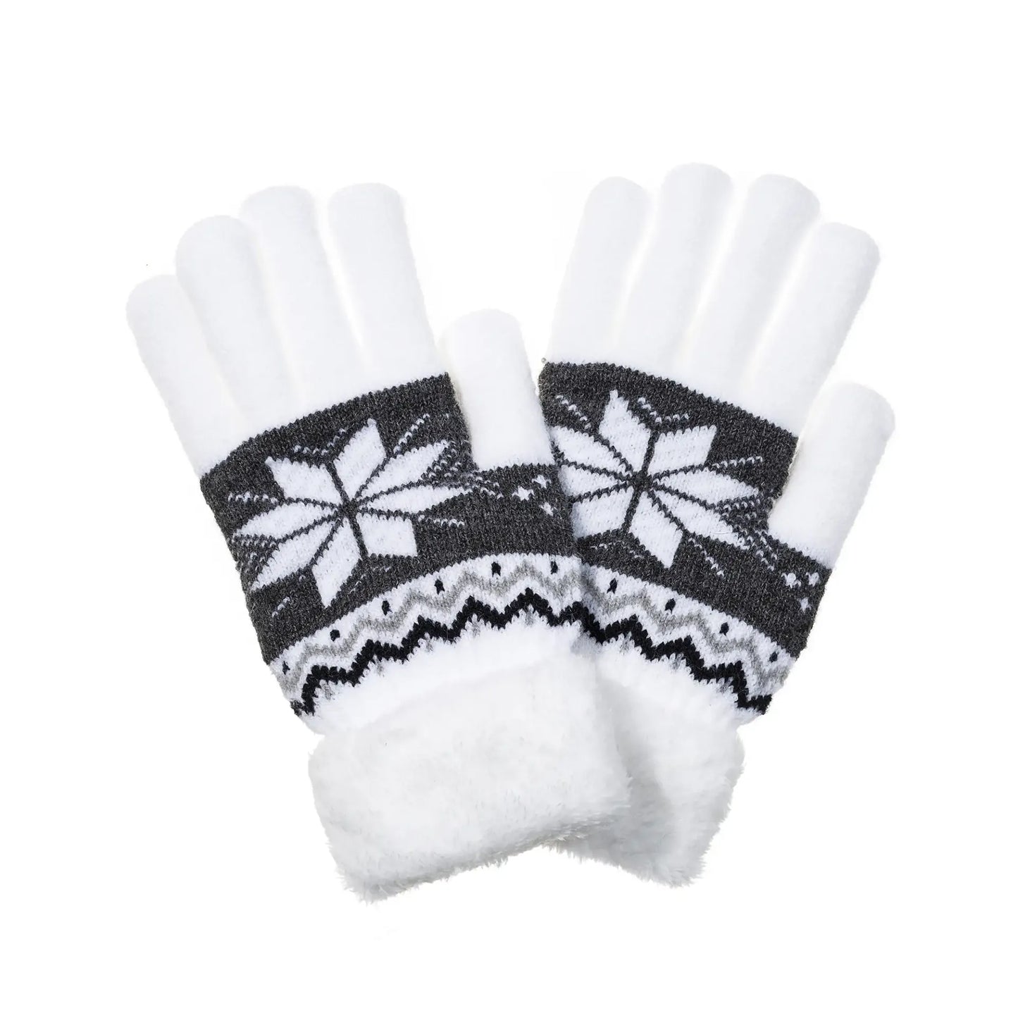 Stilvolle Norweger Strick-Handschuhe – Lunea Winter-Essentials