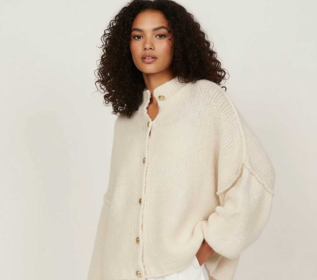 Oversized Cardigan - Creme