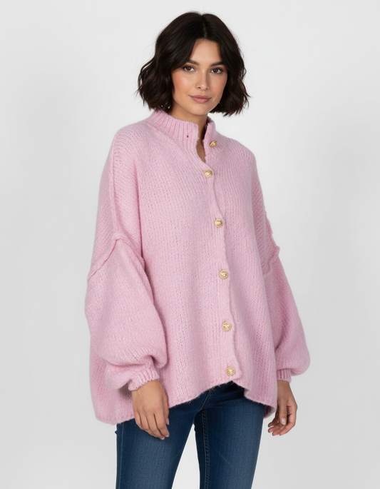Oversized Cardigan - Rosa