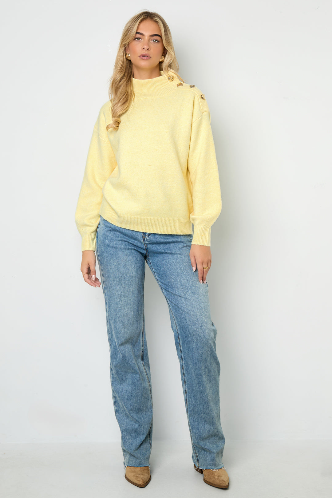 Pullover mit Knöpfen an der Schulter