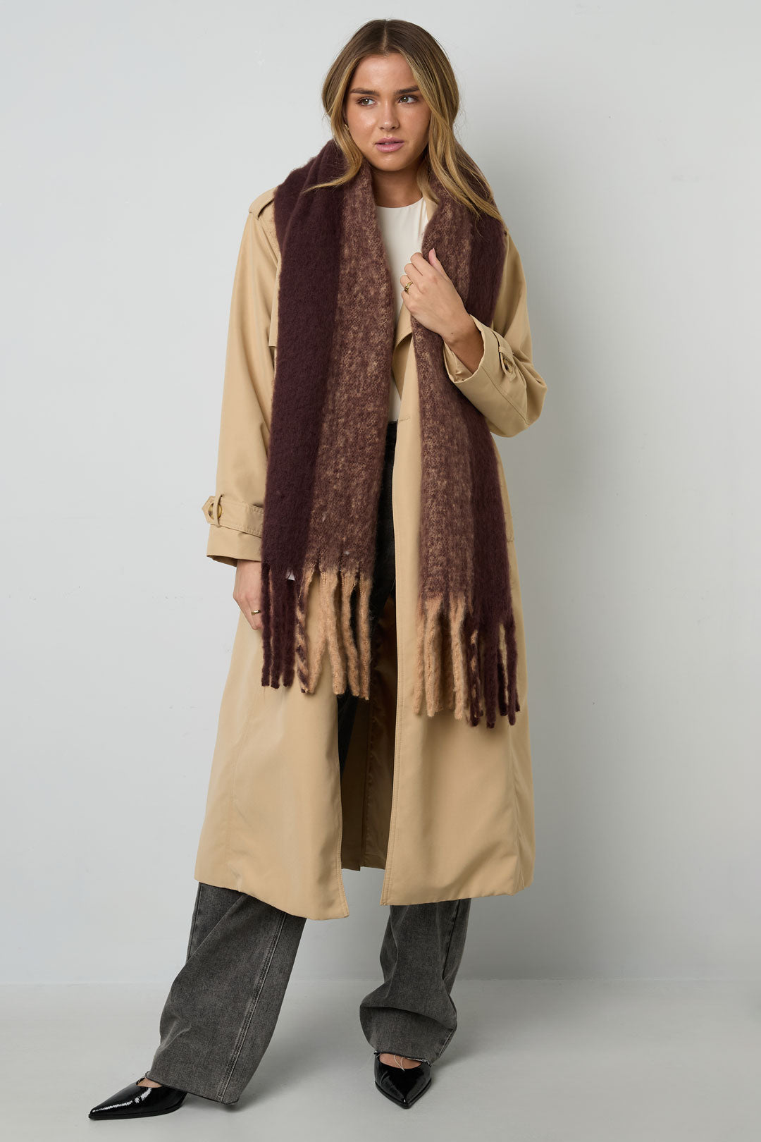 Winterschals gemischte Farben Casual Polyester Alltag